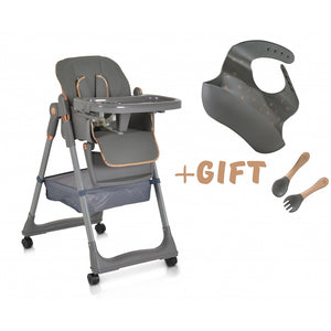 Seggiolone Moni Lindo + set pappa omaggio