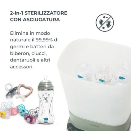 Sterilizzatore con asciugatura 2 in 1 SteriDry Nuvita