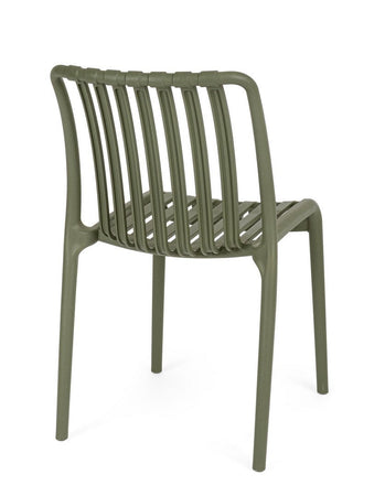 Sedia "Billie" struttura in polipropilene, resistente agli UV, per giardino e veranda