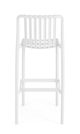 Sgabello "Billie" da bar, struttura in polipropilene, resistente agli UV, per interni ed esterni