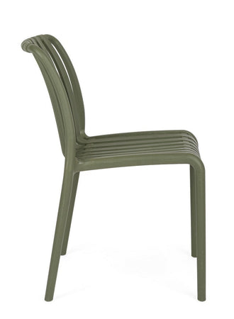 Sedia "Billie" struttura in polipropilene, resistente agli UV, per giardino e veranda