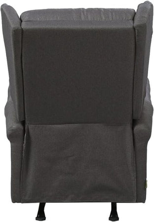 Poltrona "Aquila" con recliner manuale e rivestimento in tessuto per interno