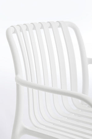 Sedia "Billie" struttura in polipropilene, resistente agli UV, per giardino e veranda