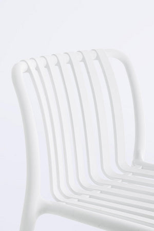 Sgabello "Billie" da bar, struttura in polipropilene, resistente agli UV, per interni ed esterni