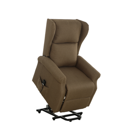 Poltrona "Aquila" con recliner elettrico e rivestimento in tessuto per interno