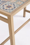 Set salotto Kalimera tavolo da bar + 4 sgabelli, per arredo giardino