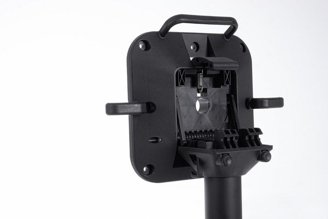 Base tavolo "Elsa" colonna in alluminio con piedistallo in nylon con piedini autolivellanti h 72 cm