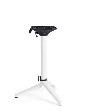 Base tavolo "Anna" colonna in alluminio con piedistallo in nylon con piedini regolabili h 72 cm