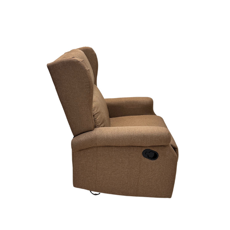 Poltrona "Aquila" con recliner manuale e rivestimento in tessuto per interno