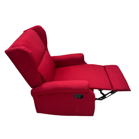 Poltrona "Aquila" con recliner manuale e rivestimento in tessuto per interno