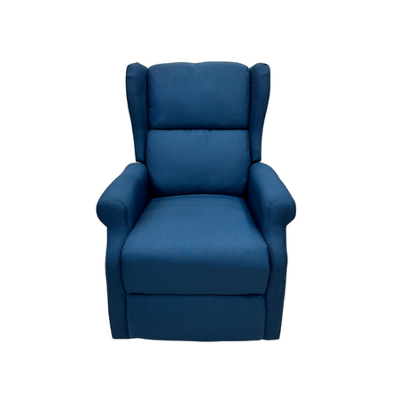 Poltrona "Aquila" con recliner manuale e rivestimento in tessuto per interno