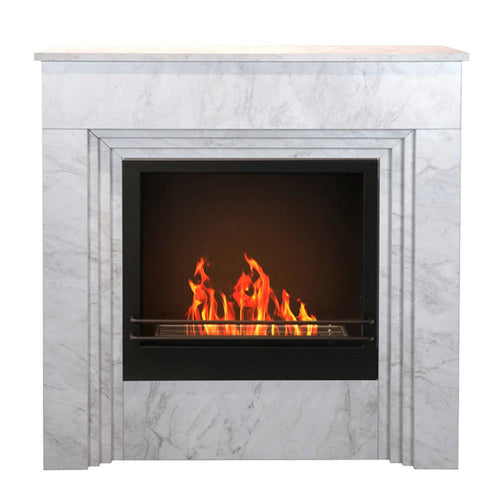 Camino a bioetanolo Bellini da terra in legno biocamino per interno h 96 cm