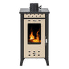 Stufa a legna Matilde 7,7 kw in acciaio verniciato h 74 cm