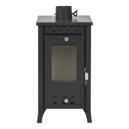 Stufa a legna Matilde 7,7 kw in acciaio verniciato h 74 cm