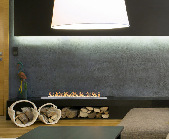 Bruciatore a Bioetanolo in Acciaio Inox serbatoio da incasso da 1,7 lt 90 cm