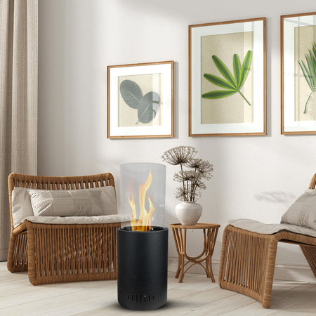 Camino a bioetanolo "Torcello" da terra biocamino per esterno Ø 27 x h 82 cm