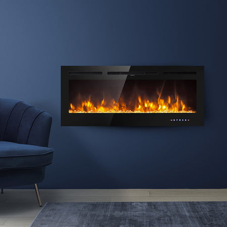 Camino elettrico da parete ad incasso "Chicago" 1500 W arredamento Moderno
