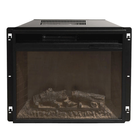 Camino elettrico da terra "Biden" in legno 1800 W arredamento Moderno