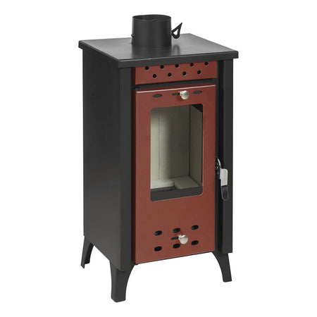 Stufa a legna "Matilde" 7,7 kw in acciaio verniciato h 74 cm