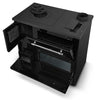 Cucina a legna Beatrice 9 kw con forno in acciaio verniciato h 79 cm