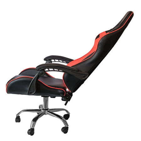 Poltrona Gaming reclinabile da ufficio con supporto lombare e poggiatesta Rosso