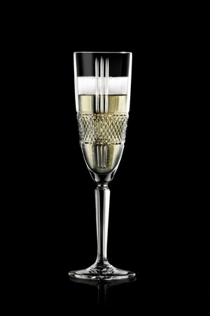 RCR Set 6 Calice Flute Brillante Cl 19