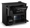 Cucina a legna Beatrice 9 kw con forno in acciaio verniciato h 79 cm