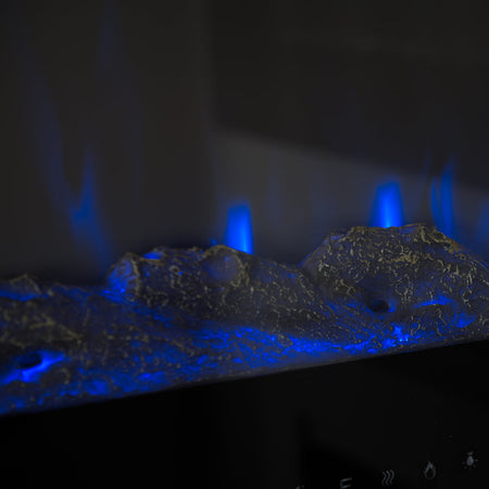 Camino elettrico da parete ad incasso "Dallas" 1800 W arredamento Moderno