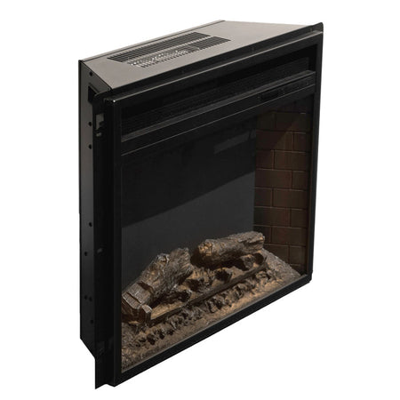 Camino elettrico da terra ad angolo "Madison" in legno 1800 W arredamento Moderno