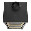 Stufa a legna Ares 15,3 kw con forno in acciaio verniciato h 91,5 cm
