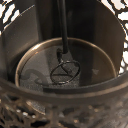 Lampada a Bioetanolo da Tavolo "Tolosa" in Acciaio per arredamento Bar e Ristoranti