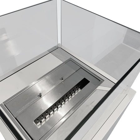 Camino a bioetanolo "Ischia" da terra biocamino per esterno h 115 cm