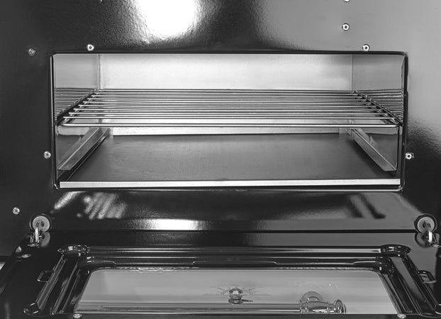 Cucina a legna "Beatrice" 9 kw con forno in acciaio verniciato h 79 cm
