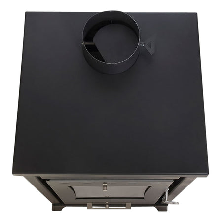 Stufa a legna "Olga" 15 kw in acciaio verniciato h 91 cm