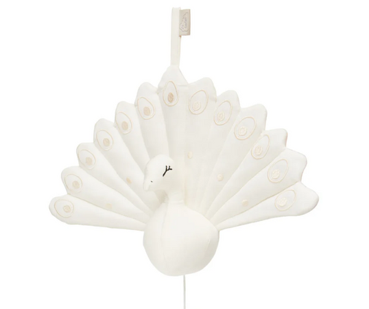 Music Mobile CamCam Copenhagen Peacock-OCS Creme White