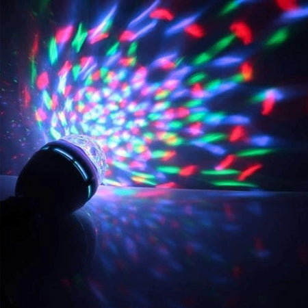 Lampada a led multicolore rotante con spina per illuminazioni da 17 cm