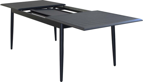 IMPERIUM---set-tavolo-in-alluminio-cm-160/240x90x76-h-con-4-sedute-Antracite-Milani-Home