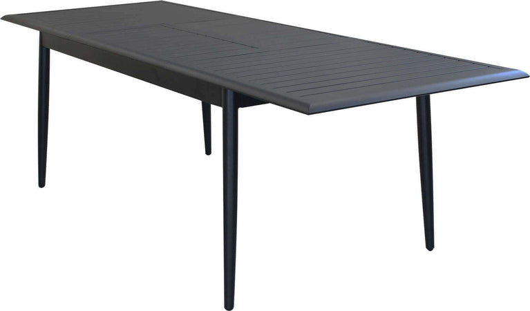 IMPERIUM---set-tavolo-in-alluminio-cm-160/240x90x76-h-con-4-sedute-Antracite-Milani-Home