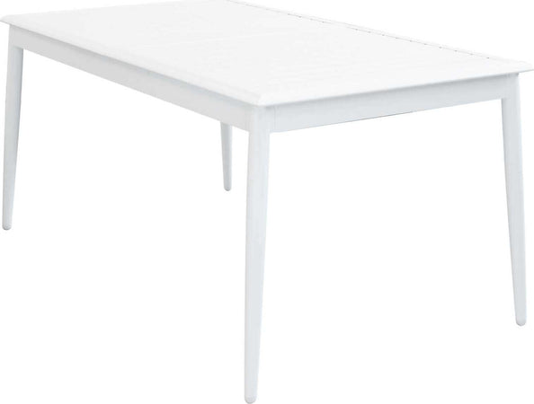 IMPERIUM---set-tavolo-in-alluminio-cm-160/240x90x76-h-con-4-sedute-Bianco-Milani-Home