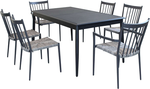 IMPERIUM---set-tavolo-in-alluminio-cm-160/240x90x76-h-con-6-sedute-Antracite-Milani-Home