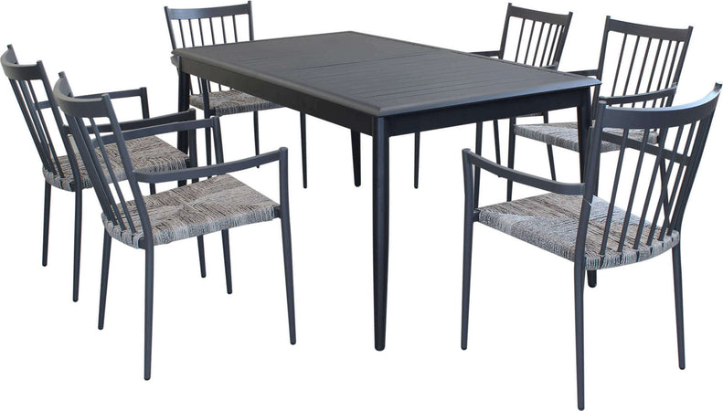 IMPERIUM---set-tavolo-in-alluminio-cm-160/240x90x76-h-con-6-sedute-Antracite-Milani-Home