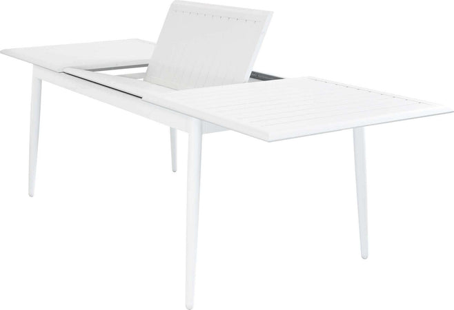 IMPERIUM---set-tavolo-in-alluminio-cm-160/240x90x76-h-con-8-sedute-Bianco-Milani-Home