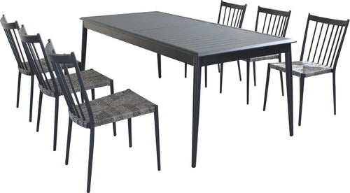 IMPERIUM---set-tavolo-in-alluminio-cm-200/300x90x76-h-con-6-sedute-Antracite-Milani-Home