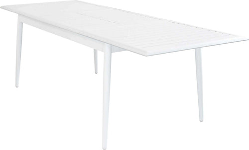 IMPERIUM---tavolo-da-giardino-allungabile-in-alluminio-160/240x90-Bianco-Milani-Home