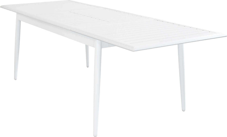 IMPERIUM---tavolo-da-giardino-allungabile-in-alluminio-160/240x90-Bianco-Milani-Home