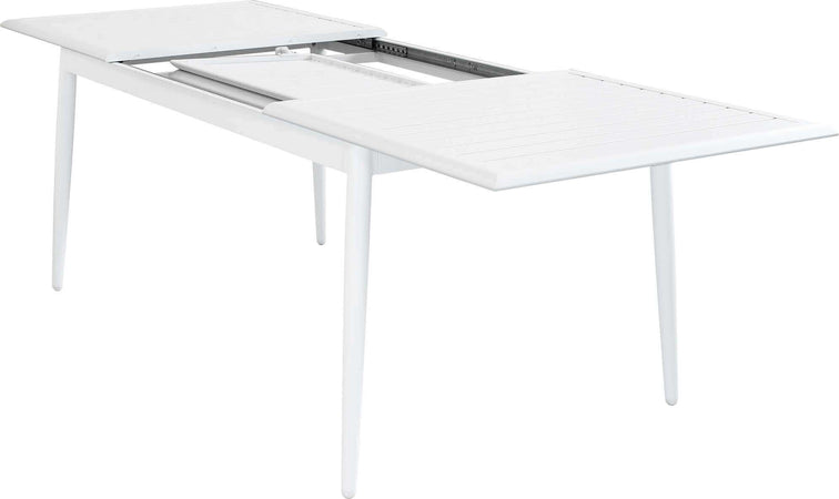 IMPERIUM---tavolo-da-giardino-allungabile-in-alluminio-160/240x90-Bianco-Milani-Home