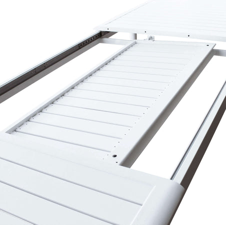 IMPERIUM---tavolo-da-giardino-allungabile-in-alluminio-160/240x90-Bianco-Milani-Home