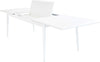 IMPERIUM---tavolo-da-giardino-allungabile-in-alluminio-200/300x90-Bianco-Milani-Home