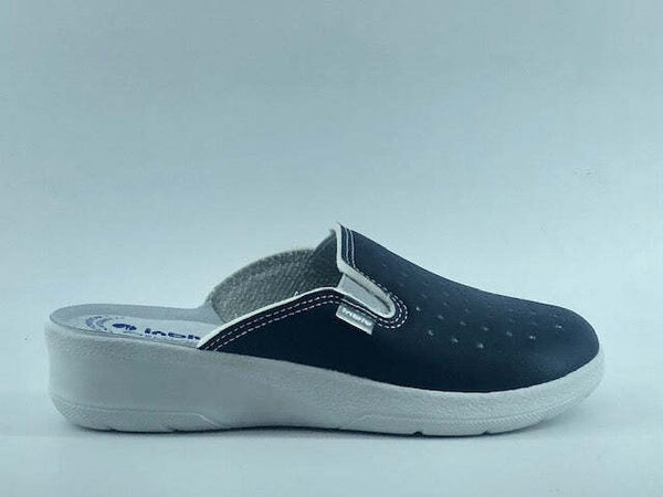 INBLU Ciabatta chiusa con elastici donna blu