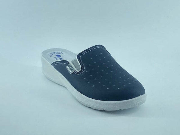 INBLU Ciabatta chiusa con elastici donna blu